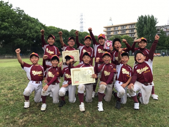 板橋区少年野球連盟　春季大会　Ｂチーム　準優勝！